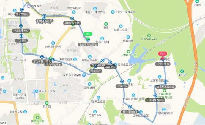 8月1日起龍崗區(qū)新開行B604公交線路圖片2.png